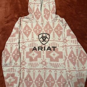 Ariat woman’s Geometric Pink and cream Hoodie
